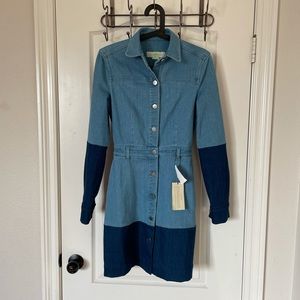 [NWT] STELLA MCCARTNEY Woman Button Front Denim Dress Coat